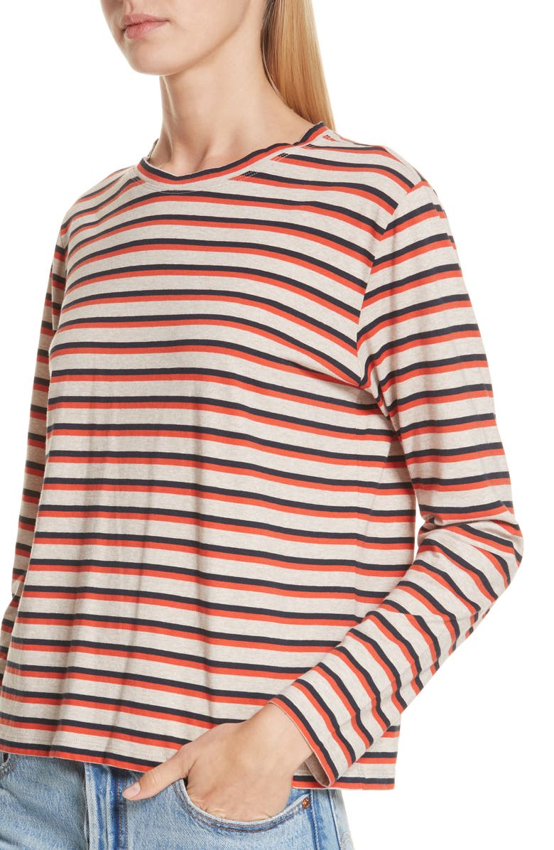 Kule The Modern Stripe Cotton Tee, Alternate, color, 
