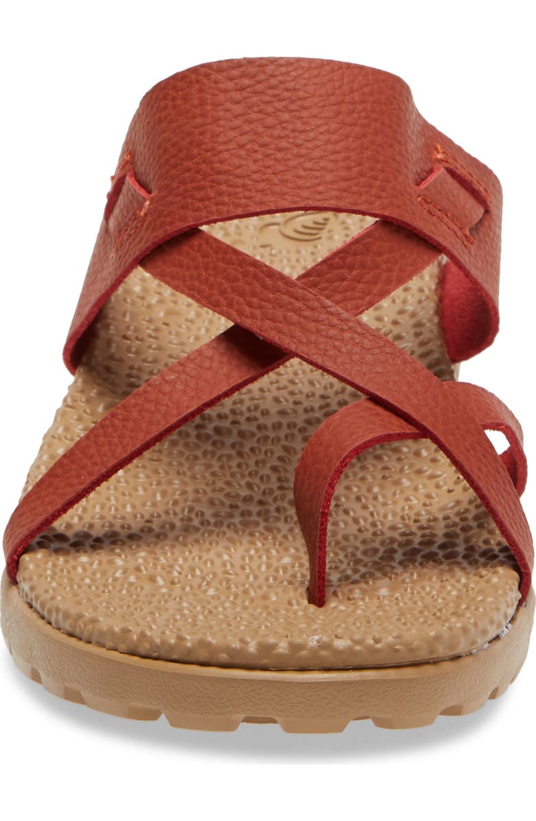 Acorn Riley Leather Sandal, Alternate, color, Copper Leather