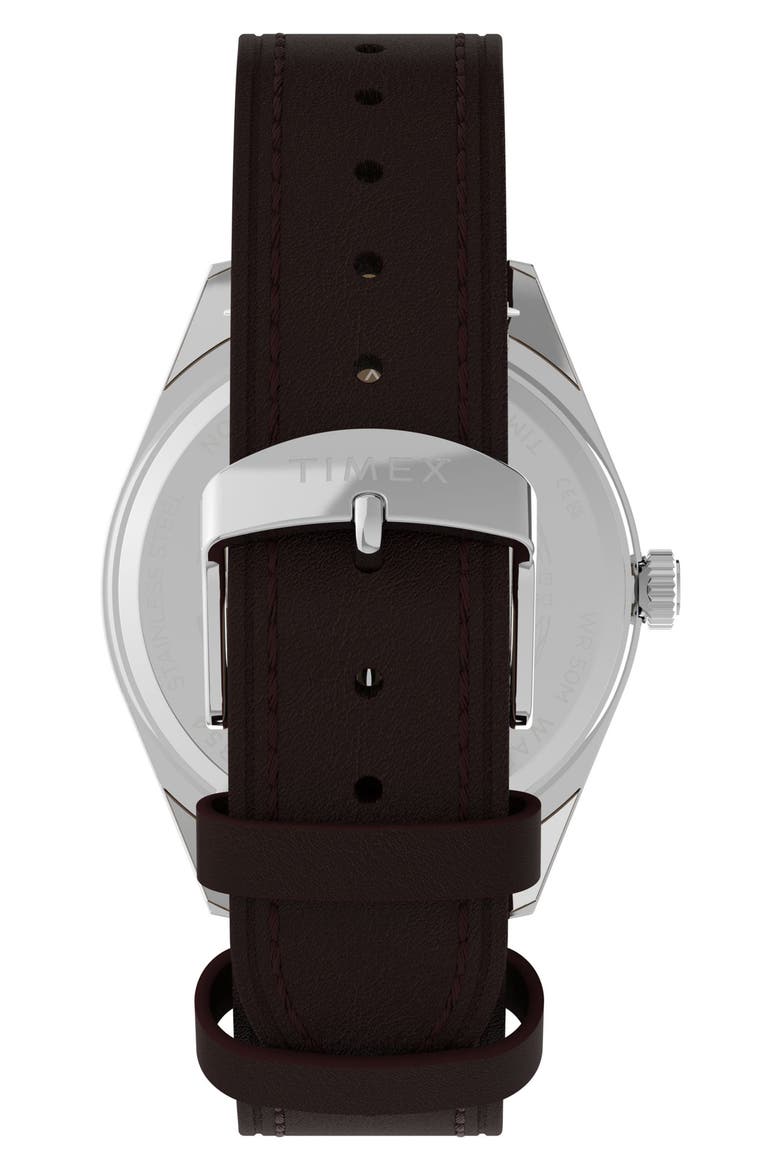 Legacy Leather Strap Watch, 41mm, Alternate, color, BROWN