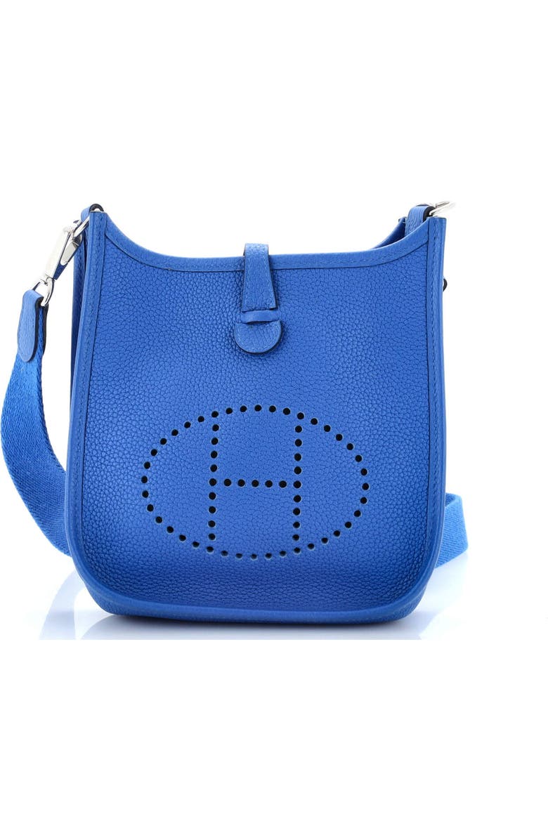 Pre-Owned Hermes Evelyne Bag Gen III Maurice TPM, Main, color, Bleu Zellige