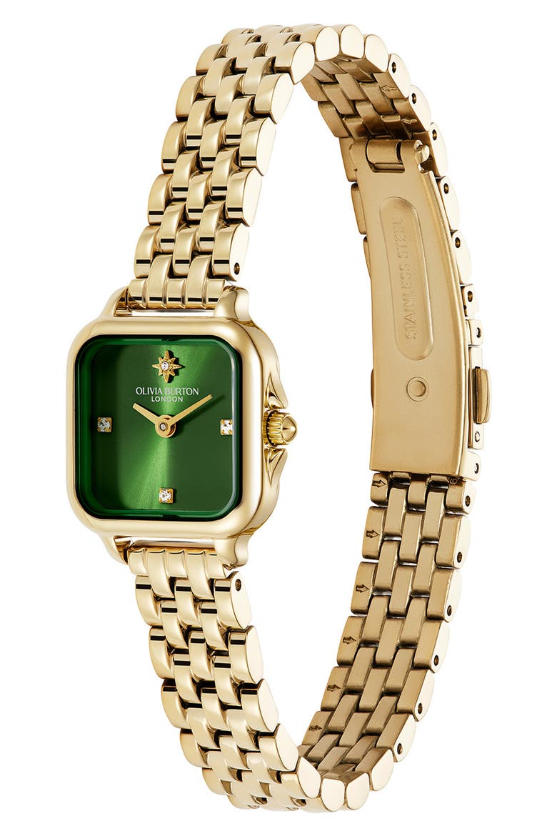 Mini Grosvenor Bracelet Watch, 20mm, Alternate, color, GOLD