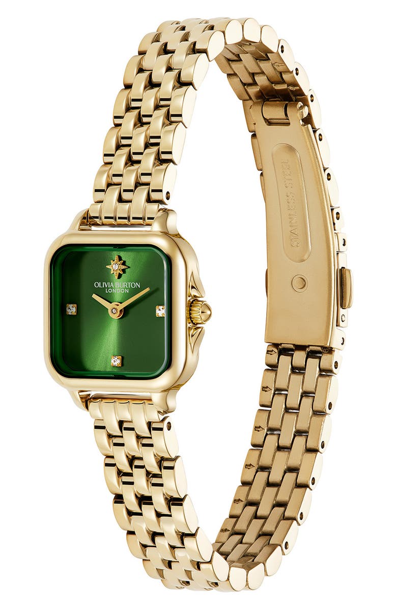 Olivia Burton Mini Grosvenor Bracelet Watch, 20mm, Alternate, color, Gold