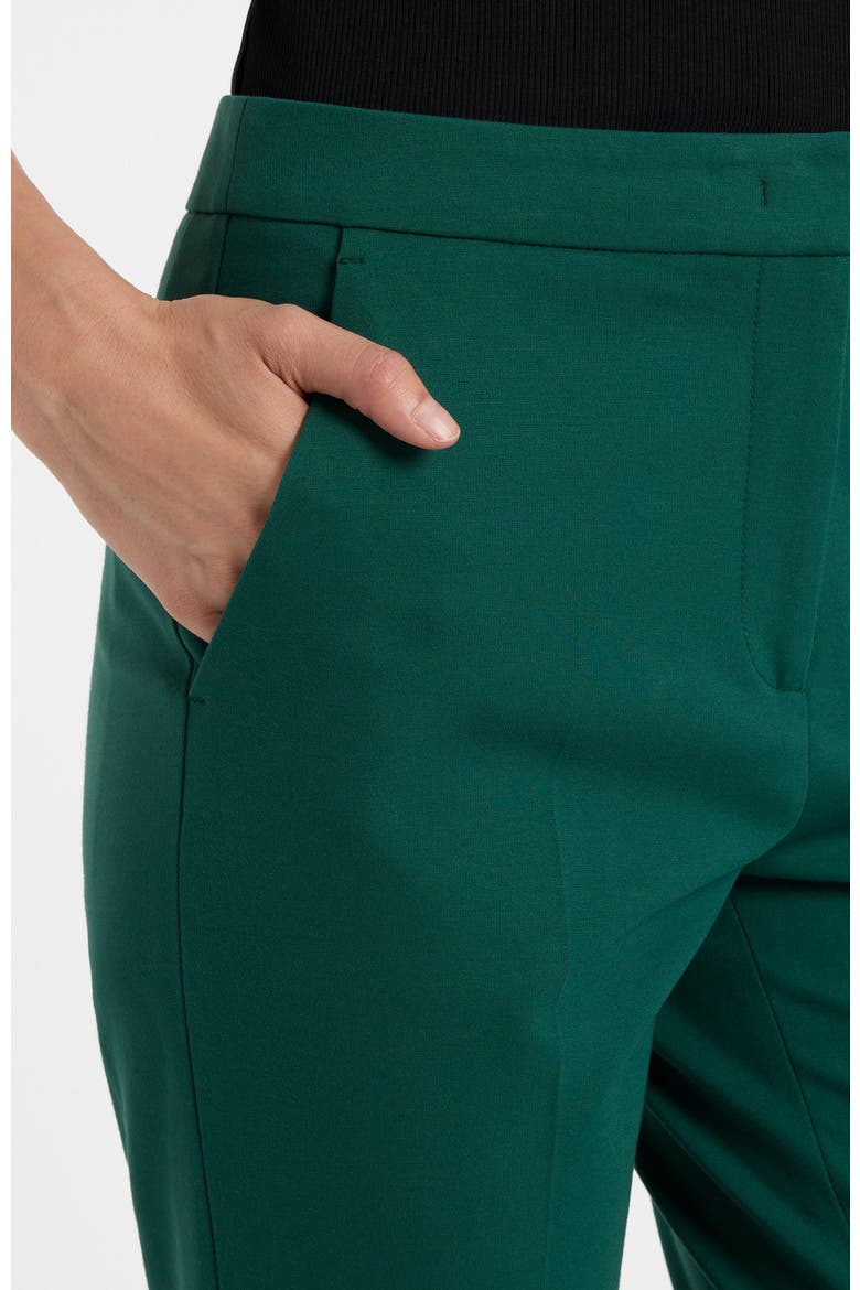 Ranna Cropped Pant in Soft Stretch Crepe, Alternate, color, Evergreen