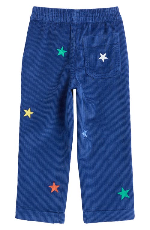 Shop Mini Boden Kids' Star Corduroy Pants In Sapphire Blue