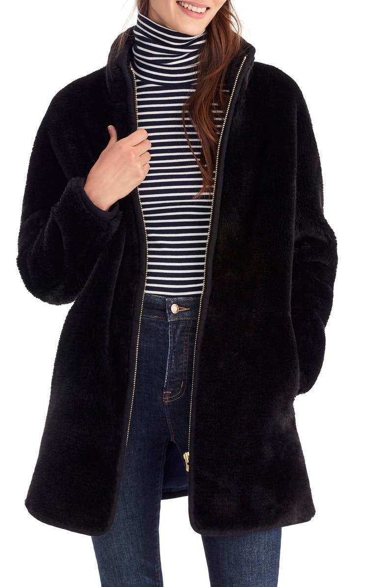 J.Crew Zip-Up Teddy Coat, Main, color,