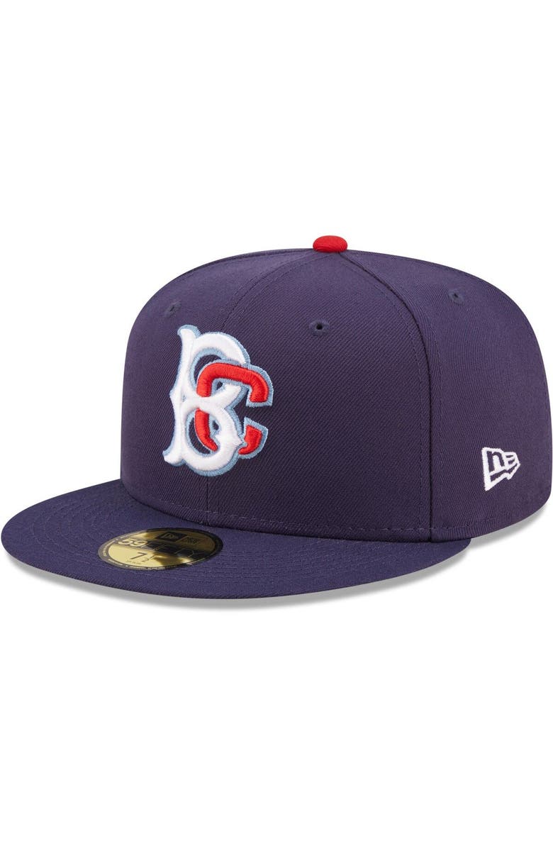 New Era Men's New Era Navy Brooklyn Cyclones Authentic Collection 59FIFTY Fitted Hat, Alternate, color, 