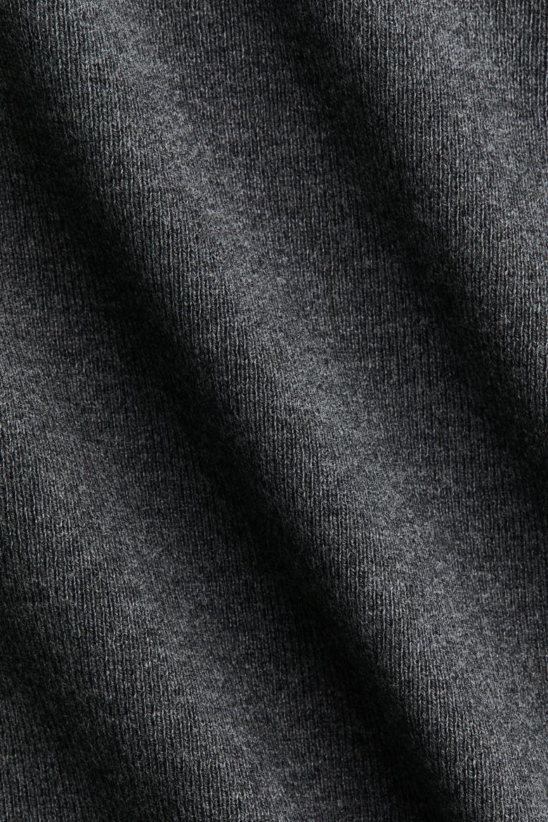 Fine-knit T-shirt, Alternate, color, Dark gray melange