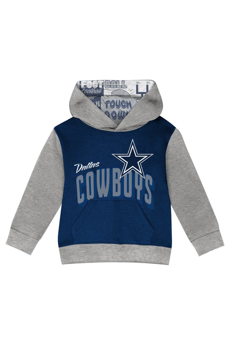 Toddler Dallas Cowboys Coin Toss Pullover Fleece Hoodie & Pants Set, Alternate, color, Navy