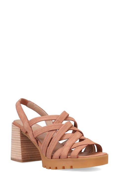 Tally Strappy Slingback Platform Sandal (Women)