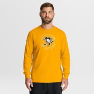FANATICS Men's Fanatics Gold Pittsburgh Penguins Authentic Pro Property Of Practice Long Sleeve T-Shirt