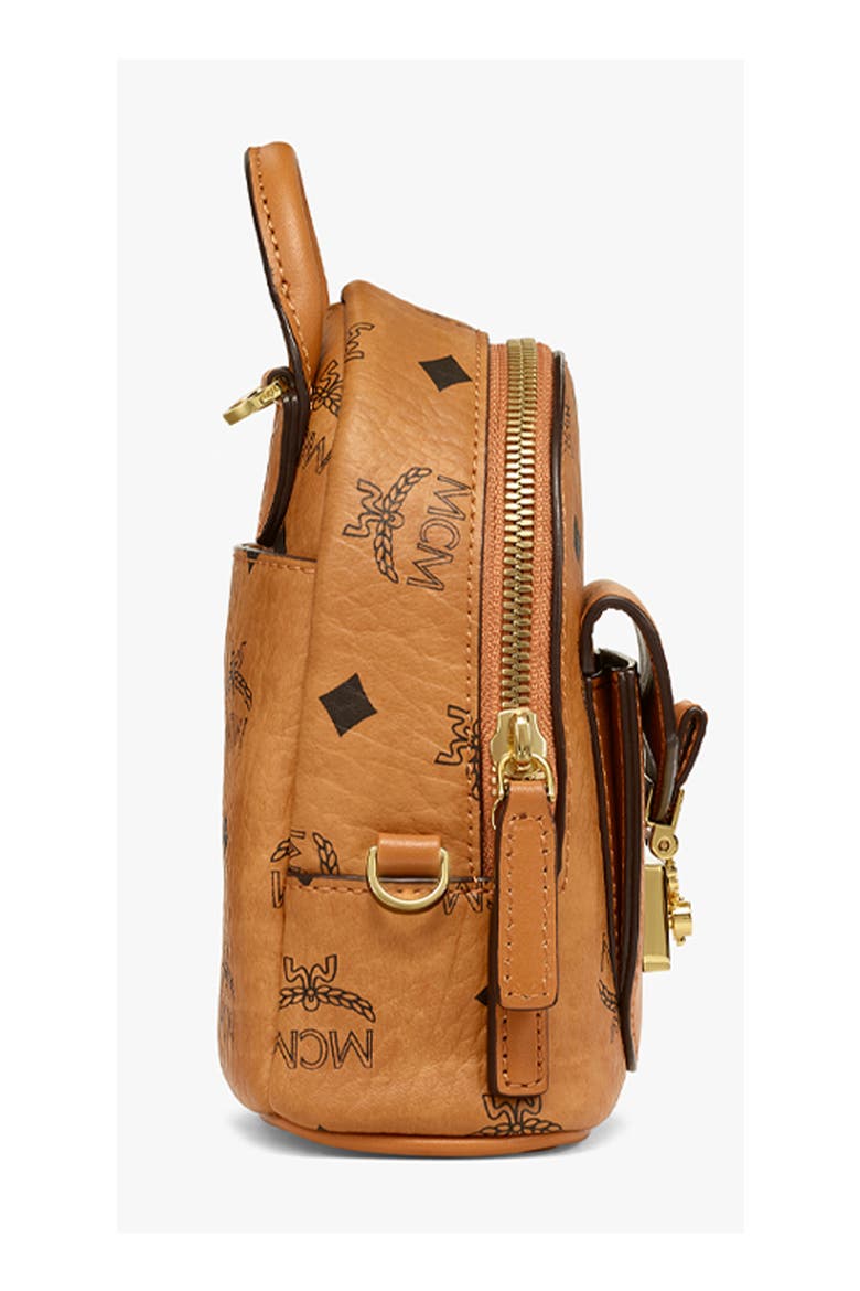 Mini Patricia Visetos Canvas Crossbody Bag, Alternate, color, COGNAC