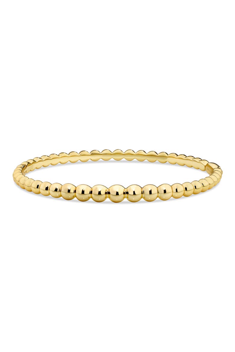Beaded Ball Bangle Bracelet, Main, color, GOLD