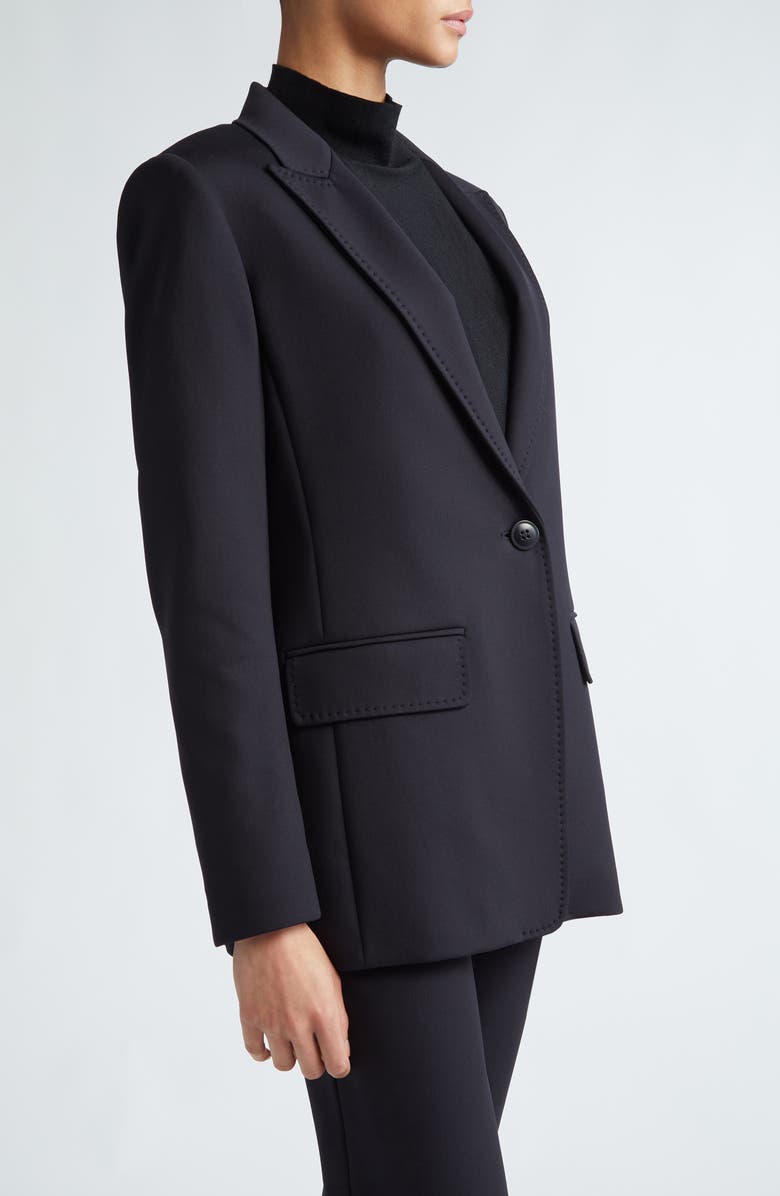 Max Mara Studio Caprara Single Button Jersey Blazer, Alternate, color, 