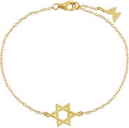BY ADINA EDEN Solid Star Of David Charm Bracelet