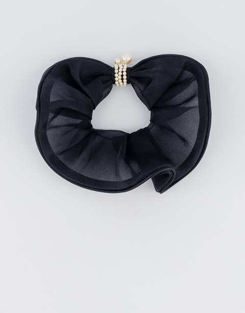 Organza silk scrunchie