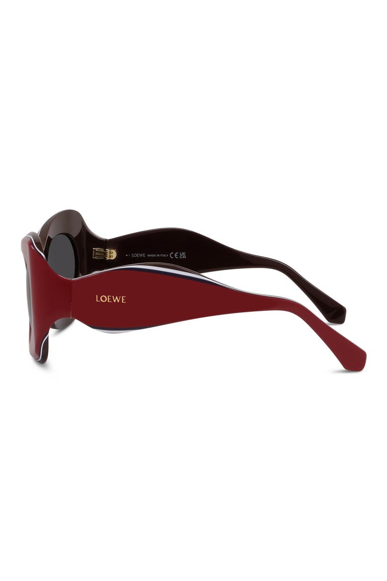 Signature 52mm Cat Eye Sunglasses, Alternate, color, SHINY RED / SMOKE
