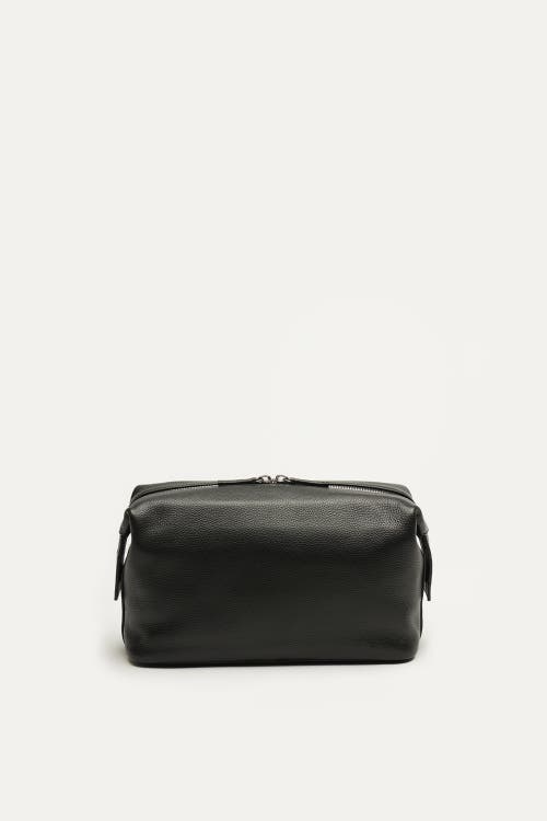 Want Les Essentiels De La Vie Want Les Essentiels Kenyatta Pebble Grained Leather Toiletry Bag In Black