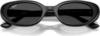 53mm Pillow Oval Sunglasses