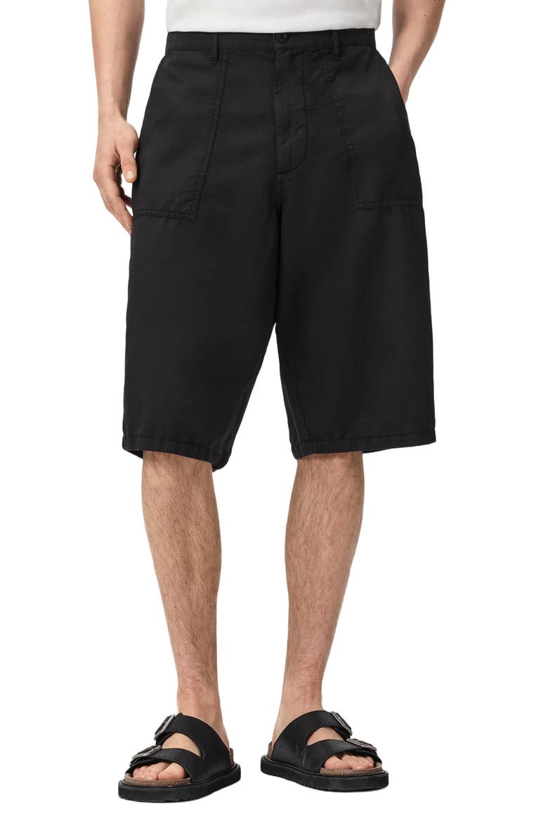 Echo Relaxed Fit Shorts, Main, color, ORCA BLACK