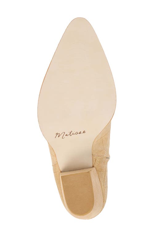 Matisse Caty Western Pointed Toe Bootie In Brown