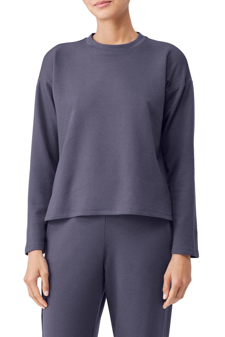 Boxy Long Sleeve Top, Main, color, TWILIGHT