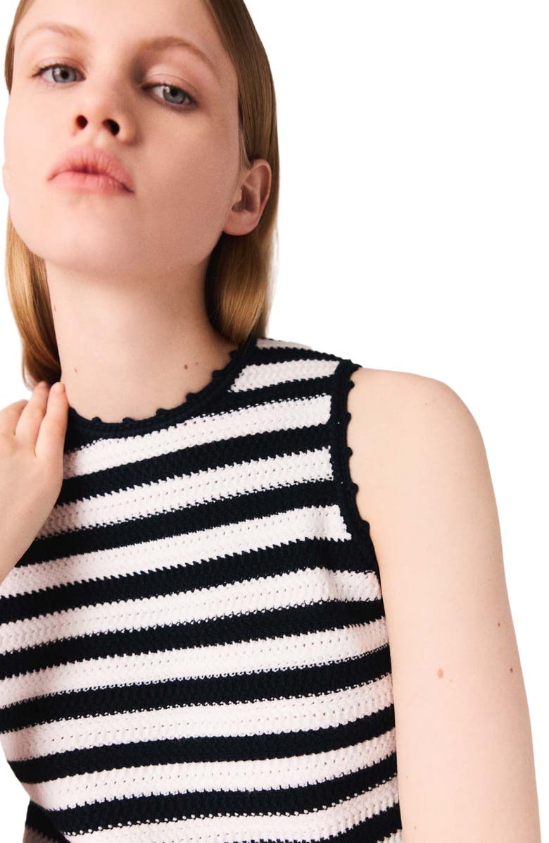 maje Denim Bermuda shorts, Alternate, color, Blue