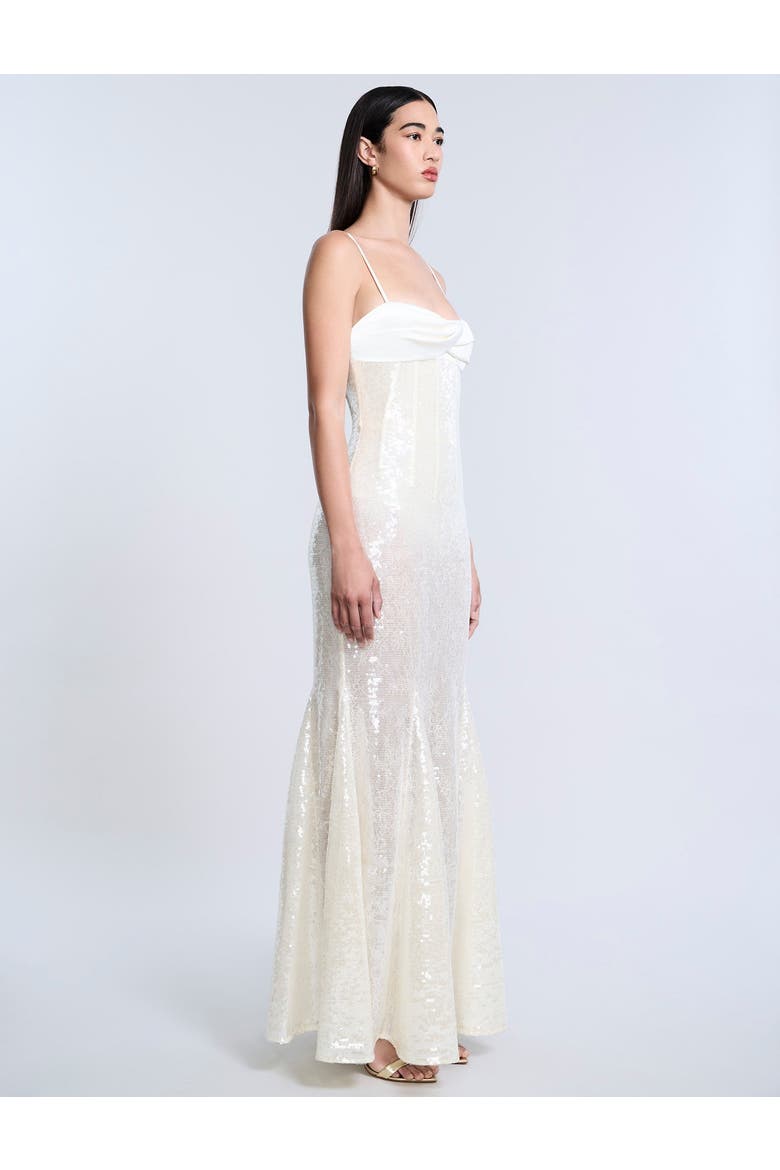 Sequin Lace Gusset Gown, Alternate, color, Jasmine