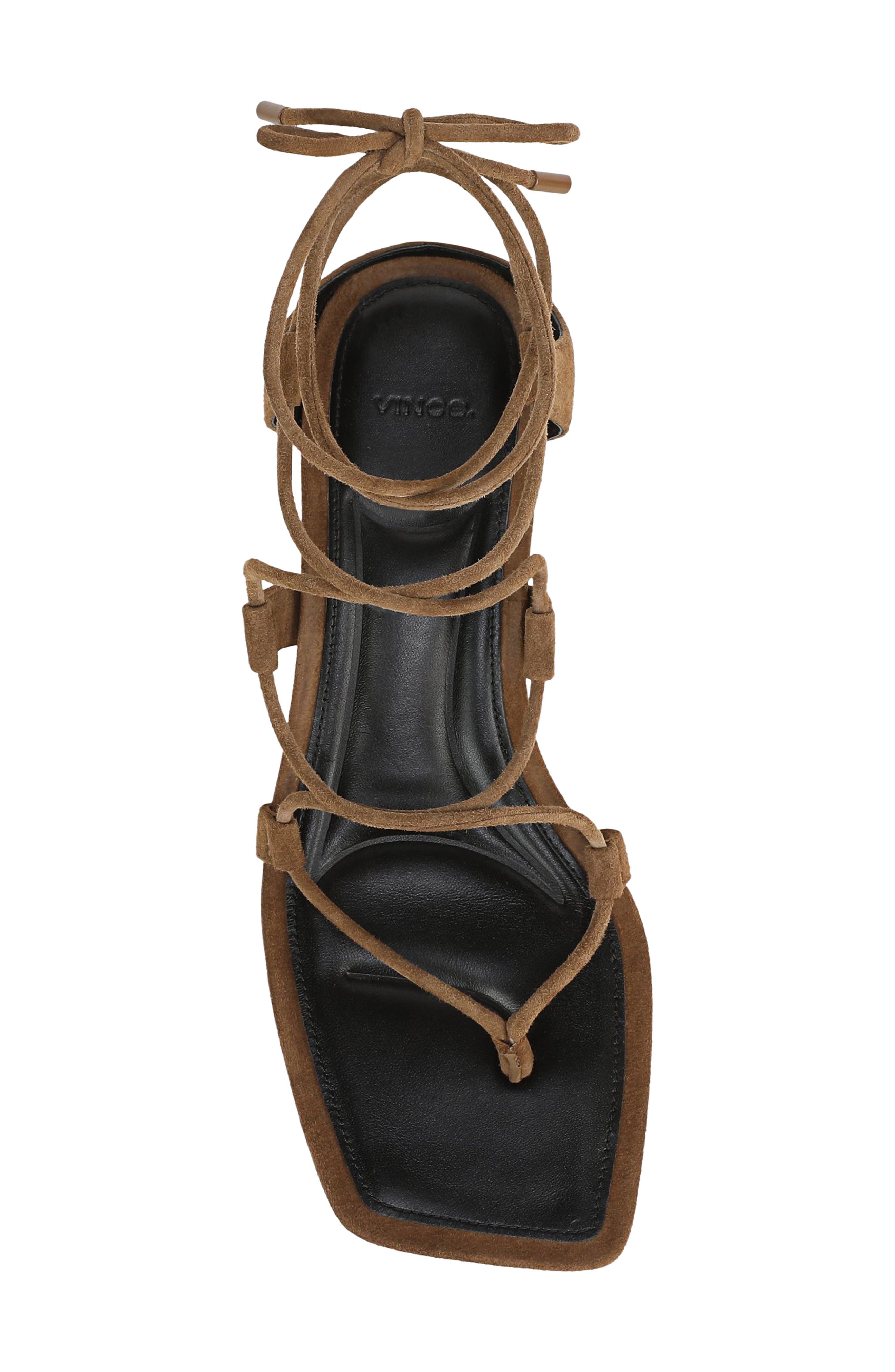 Paulette Ankle Wrap Sandal, Alternate, color, ELMWOOD