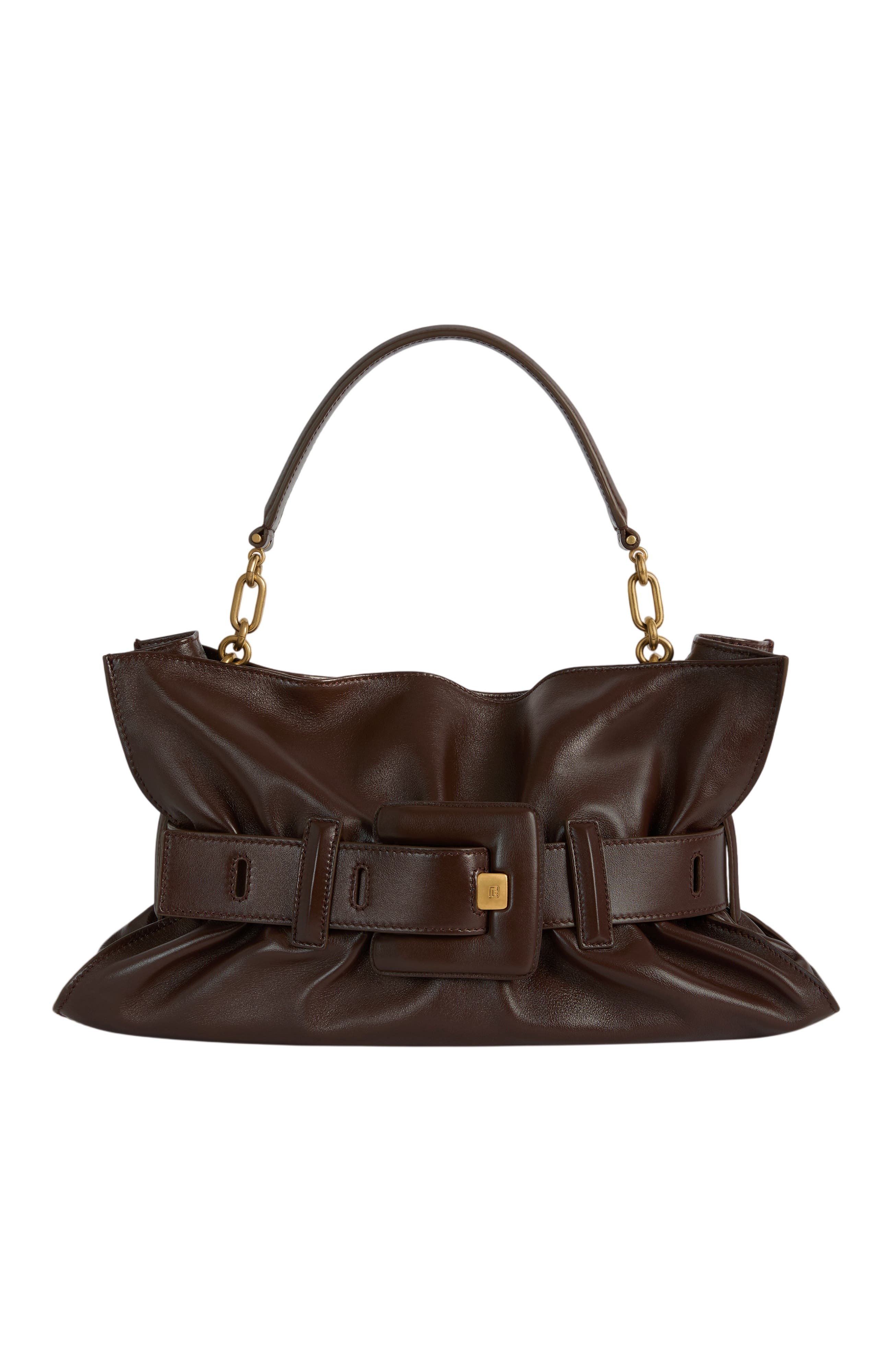 Anthem Medium Bag in Smooth Leather, Main, color, dark brown