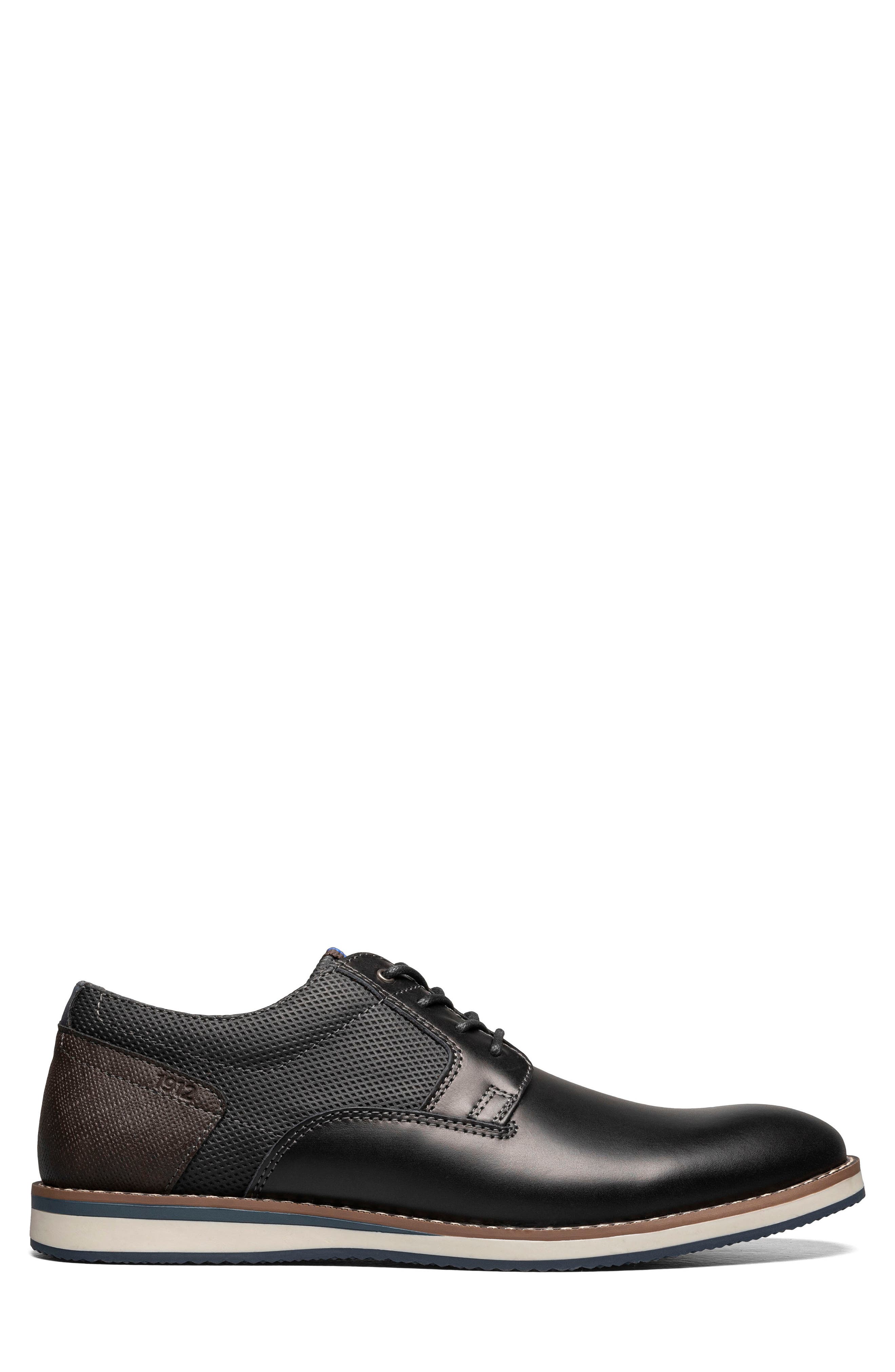 NUNN BUSH Circuit Leather Plain Toe Derby - Wide Width Available, Alternate, color, Black Multi