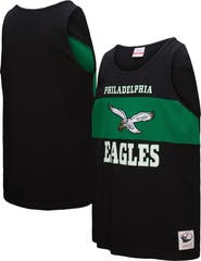 Mitchell & Ness Men's Mitchell & Ness Black Philadelphia Eagles Retro Colorblock Tank Top