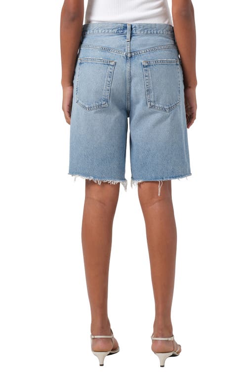AGOLDE AGOLDE '90S LONG CUTOFF DENIM SHORTS