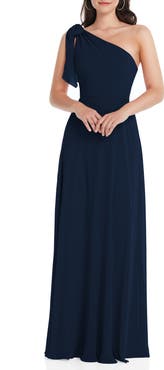 After Six One-Shoulder Evening Gown