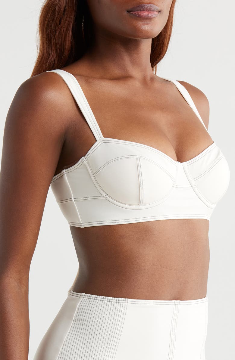 Ulla Johnson Ravello Underwire Bikini Top, Alternate, color, Cowrie