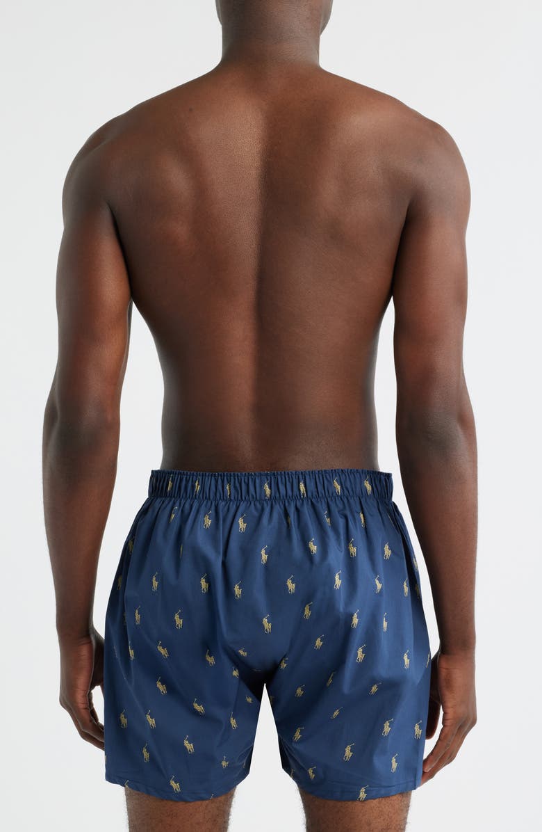 Polo Ralph Lauren Classic Fit Assorted 3-Pack Cotton Boxers, Alternate, color, Blue Multi/ Yellow Stripe