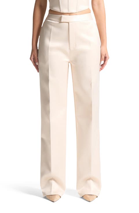 Bella Satin Tailored Trousers