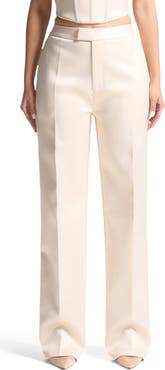 Manière De Voir Bella Satin Tailored Trousers