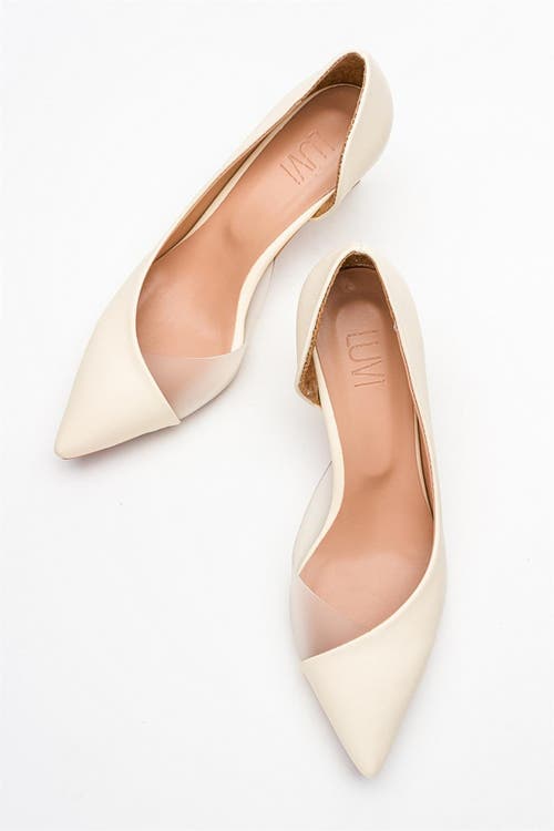 Prologue Shoes Vera Pointed Toe Pump In Sand
