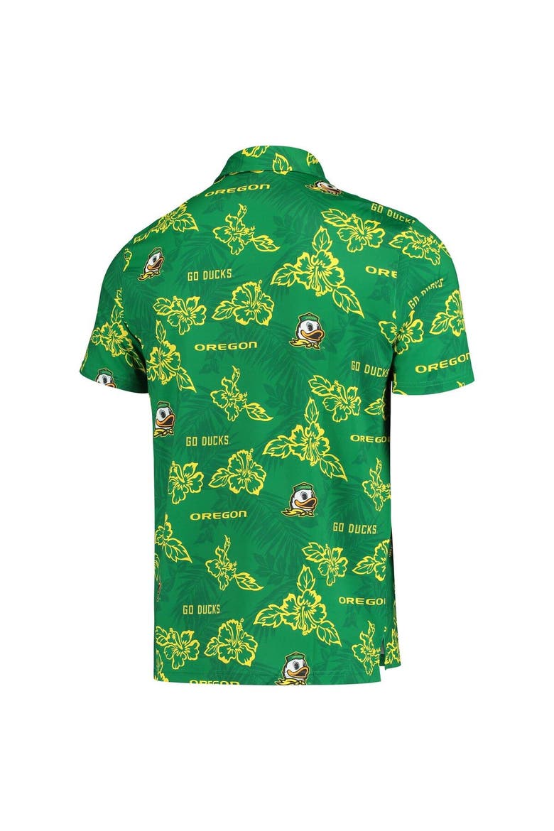 Men's Reyn Spooner Green Oregon Ducks Performance Polo, Alternate, color, Green