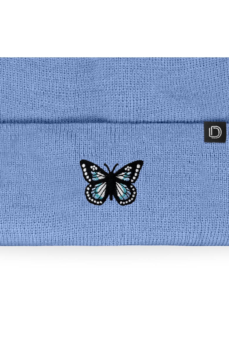 Butterfly Beanie, Alternate, color, Periwinkle