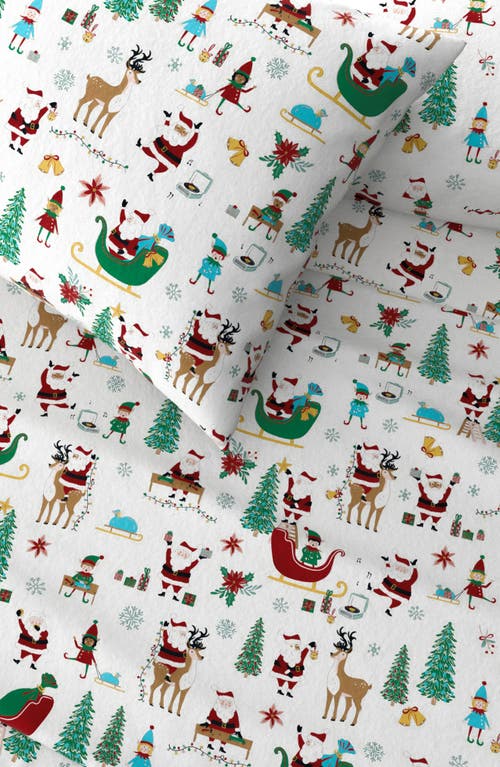 Woven & Weft Holiday Print Turkish Cotton Sheet Set