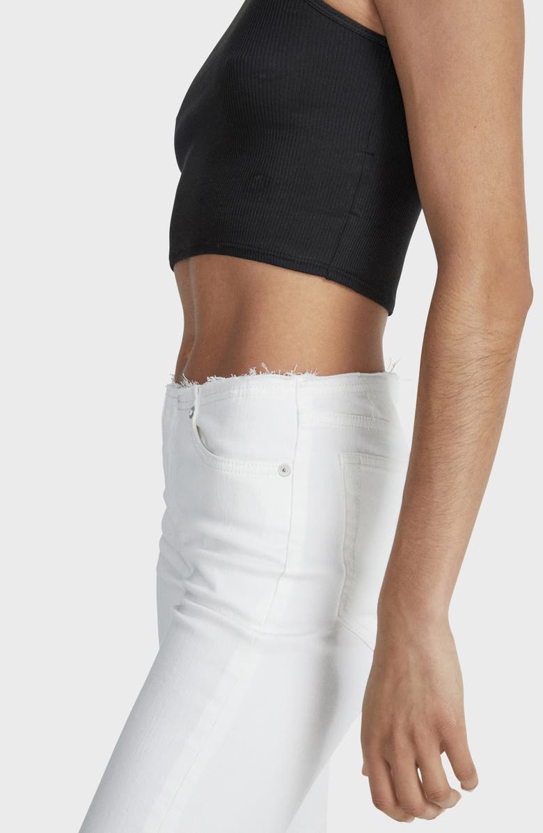 rag & bone Kinsley Raw Hem Low Rise Flare Jeans, Alternate, color,
