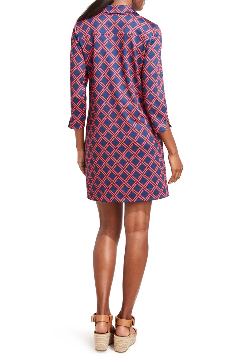 Sankaty Margo Shirtdress, Alternate, color, DEEP BAY GEO