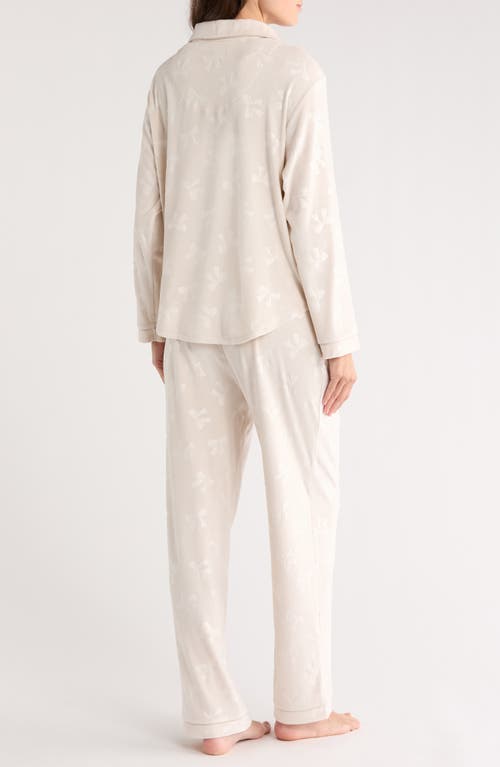 Flora By Flora Nikrooz Addie Velour Long Pajamas In Neutral