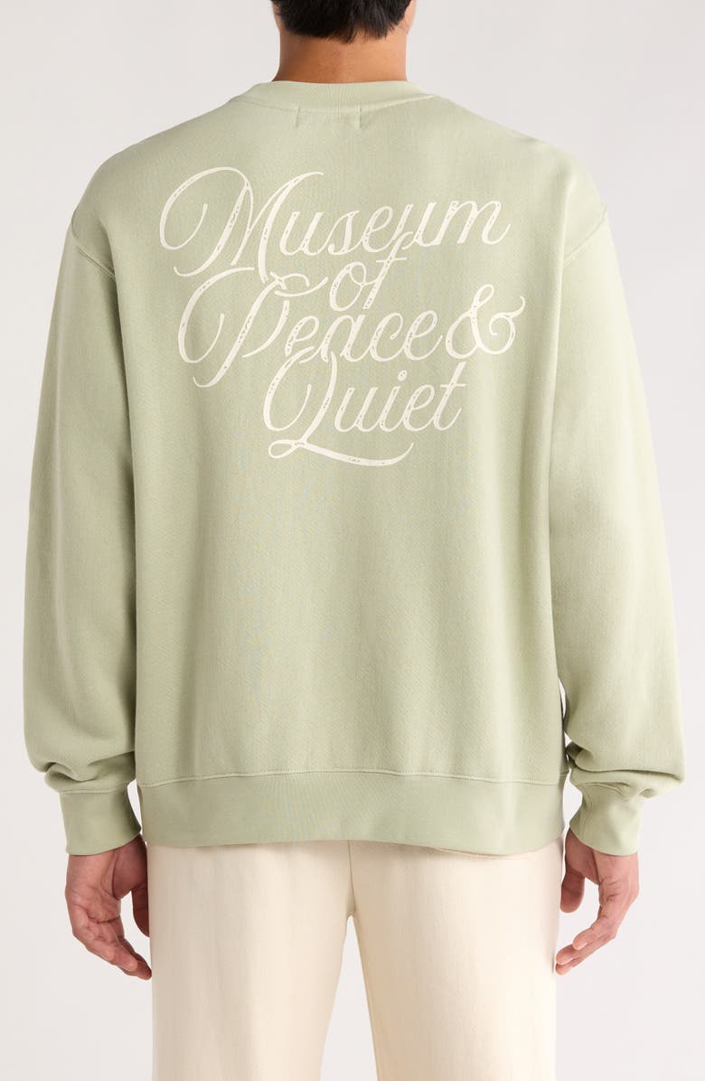 Museum of Peace & Quiet Scribe Cotton Sweatshirt, Alternate, color, Sage
