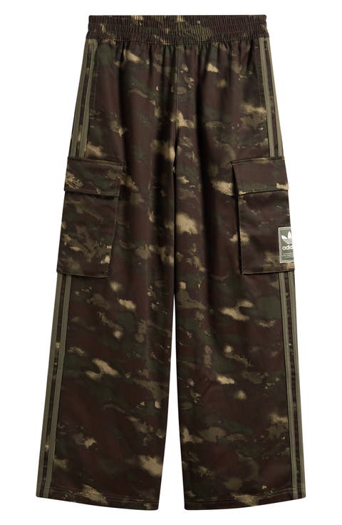 Kids' 3-Stripes Camo Cargo Pants