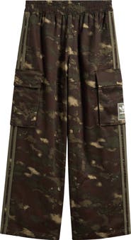 adidas Kids' 3-Stripes Camo Cargo Pants