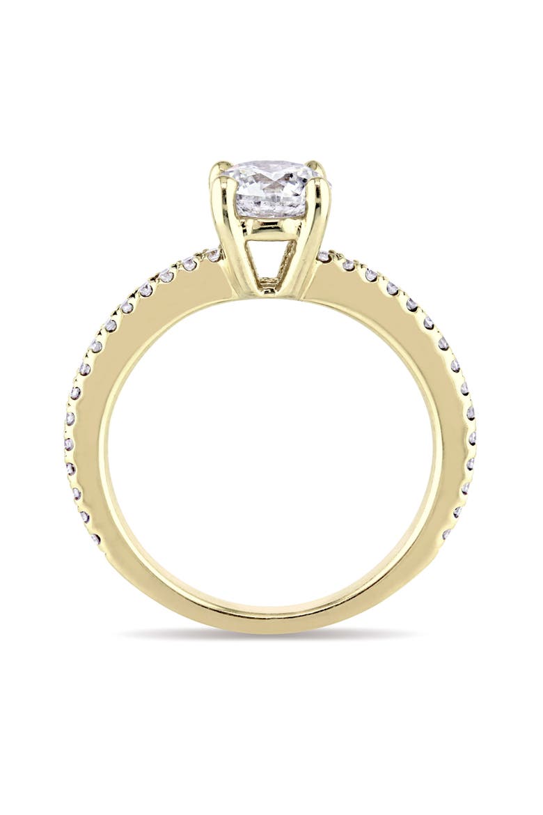 1-1/7 CTW Diamond Engagement Ring 14k, Alternate, color, 14K Yellow Gold