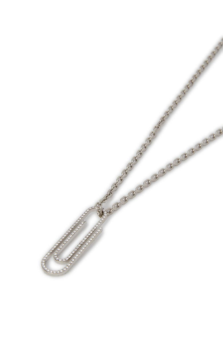 Off-White Women's Paperclip Strass  Necklace, Alternate, color, Silver