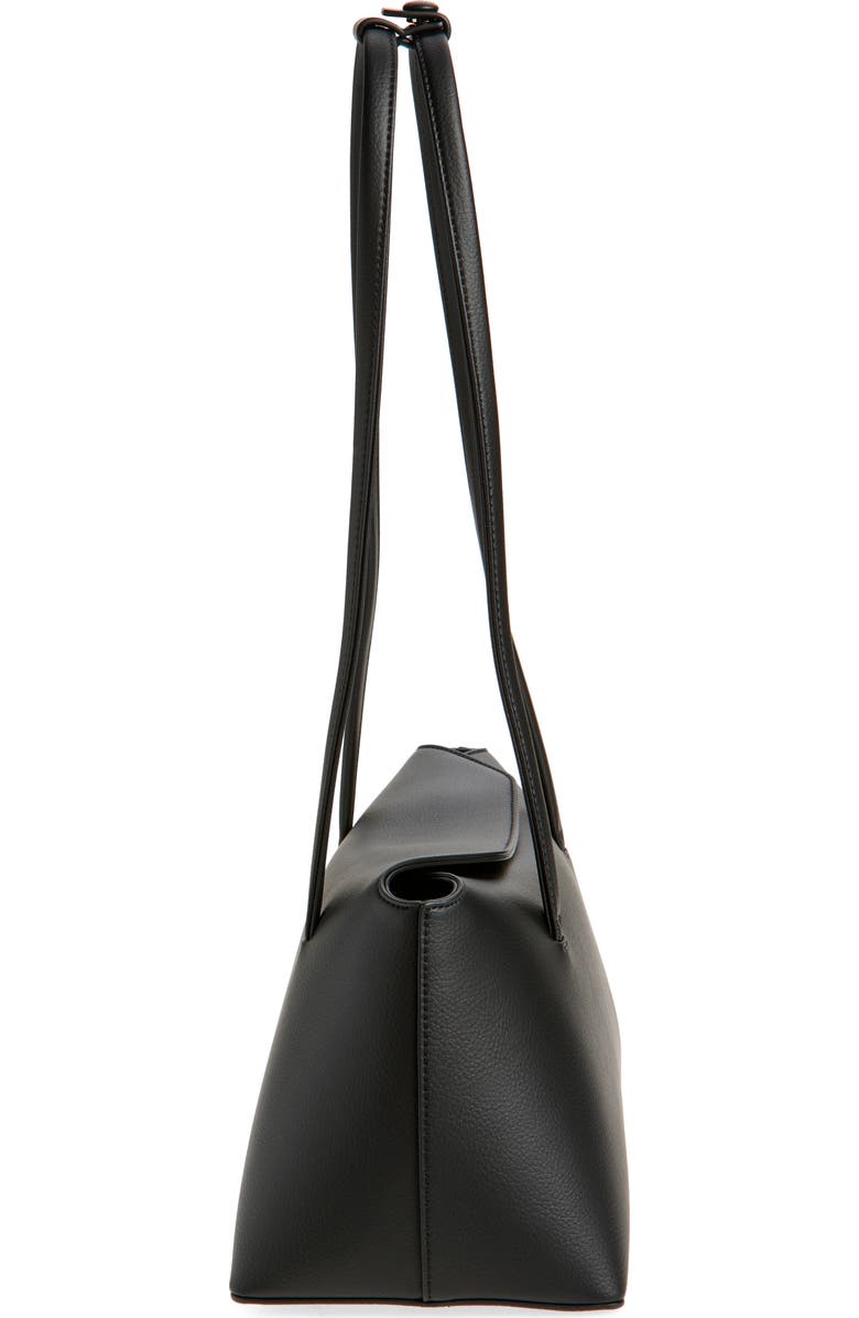 Freja New York Chrystie Faux Leather Shoulder Bag, Alternate, color, Black